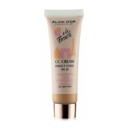 Alvin D'or СС крем a la French Perfect Color, SPF 20, 10 мл, оттенок: 03 Tan