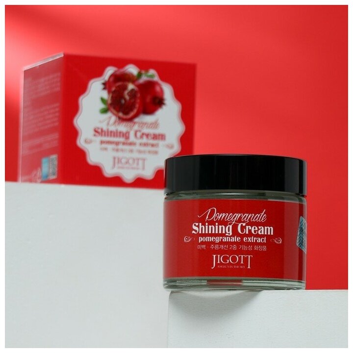 JIGOTT Крем с экстрактом граната для яркости кожи Pomegranate Shining Cream, 70 мл - фотография № 2