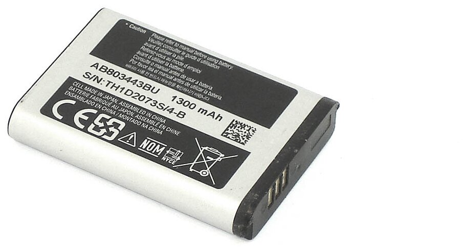 Аккумулятор для сотового телефона Samsung GT-C3350 AB803443BU CS-SMC335SL 37V 1300mAh код mb017112