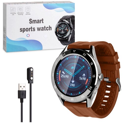 Фитнес-браслет Y10 коричневый серебро 95900₽