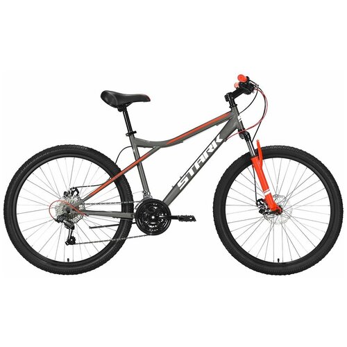 Горный (MTB) велосипед STARK Slash 26.1 D Steel (2022) серый/красный 18 (требует финальной сборки)