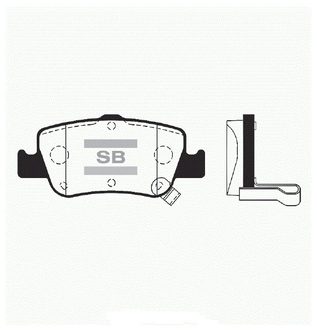 Колодки тормозные SANGSIN BRAKE SP1501