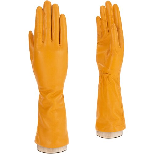 Перчатки ELEGANZZA, размер 7, горчичный, оранжевый