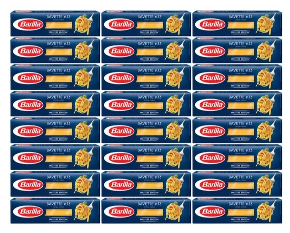 Макаронные изделия Barilla спагетти Bavette n.13, из твёрдых сортов пшеницы, 450 г (упаковка 24шт.)