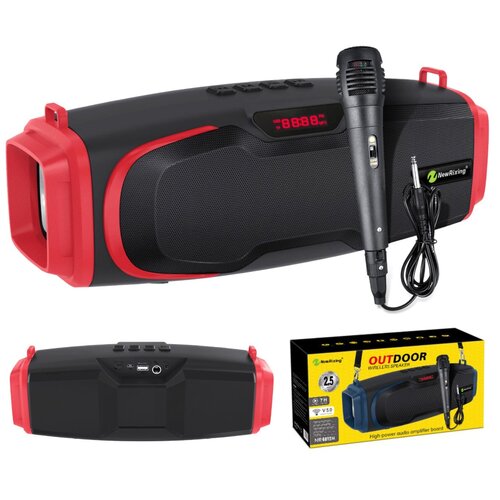 Bluetooth-колонка New Rixing NR-6012M USBMicroSDAUXFM микрофон красный 199700₽