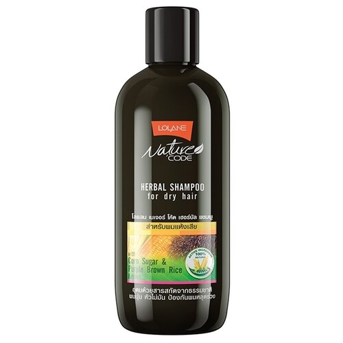 LOLANE Шампунь травяной для сухих волос, 280 мл