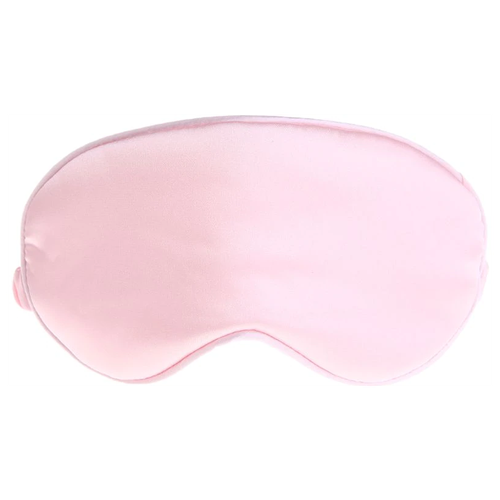 Шелковая маска для сна розовая