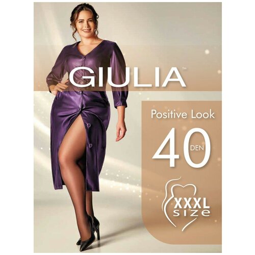 Классические колготки больших размеров Giulia POSITIVE LOOK 40 XXL