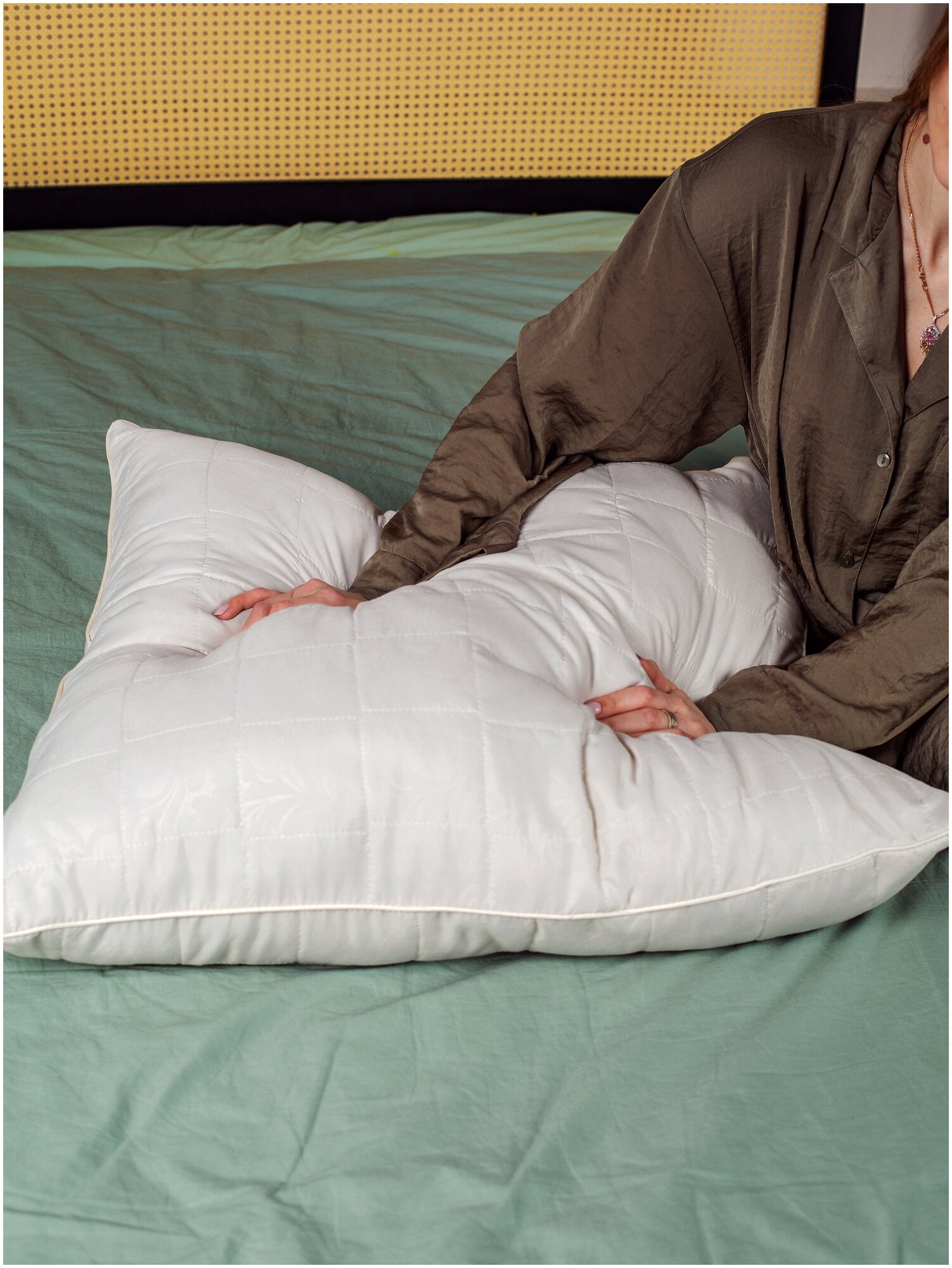 Подушка для сна Nordic "Козий пух" 70х70, белый