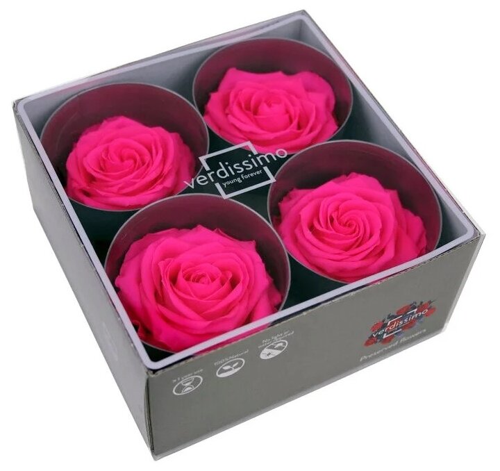 Бутон розы "Bright Pink" (Premium)