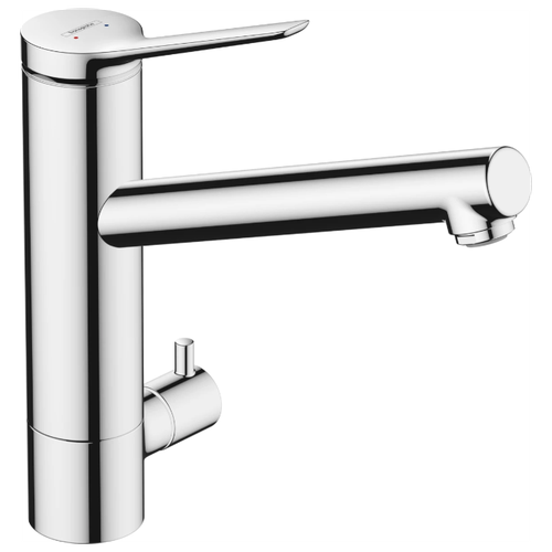 Кухонный смеситель Hansgrohe Zesis M33 1jet 74808000 с запорным вентилем смеситель для кухни hansgrohe zesis 74808000