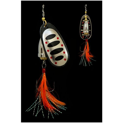 Блесна KYODA Brass в индивидуальной упаковке, вращающаяся, размер 1, вес 4,0 гр, цвет 004