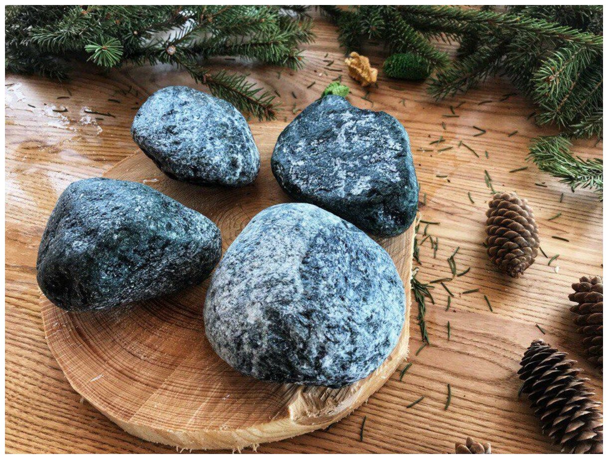 Камень для бани и сауны ERKKIA "Доломит" обвалованный (ведро 10кг) - фотография № 10