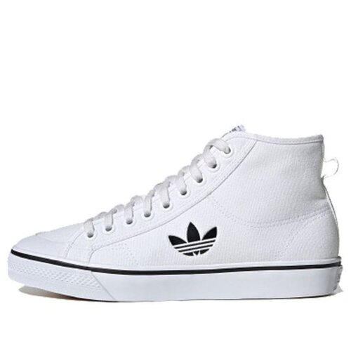 фото Кеды adidas nizza hi, размер 8 uk, белый
