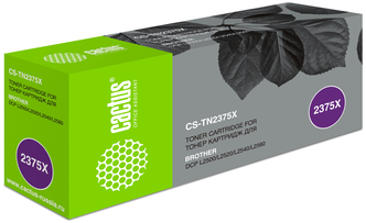 Картридж Cactus CS-TN2375X TN-2375 черный, для BROTHER DCP L2500/L2520/L2540/L2560, ресурс до 5200 страниц
