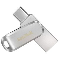 Флеш-накопитель USB 3.1 128GB SanDisk Ultra Dual Drive Luxe USB Type-C, серебро