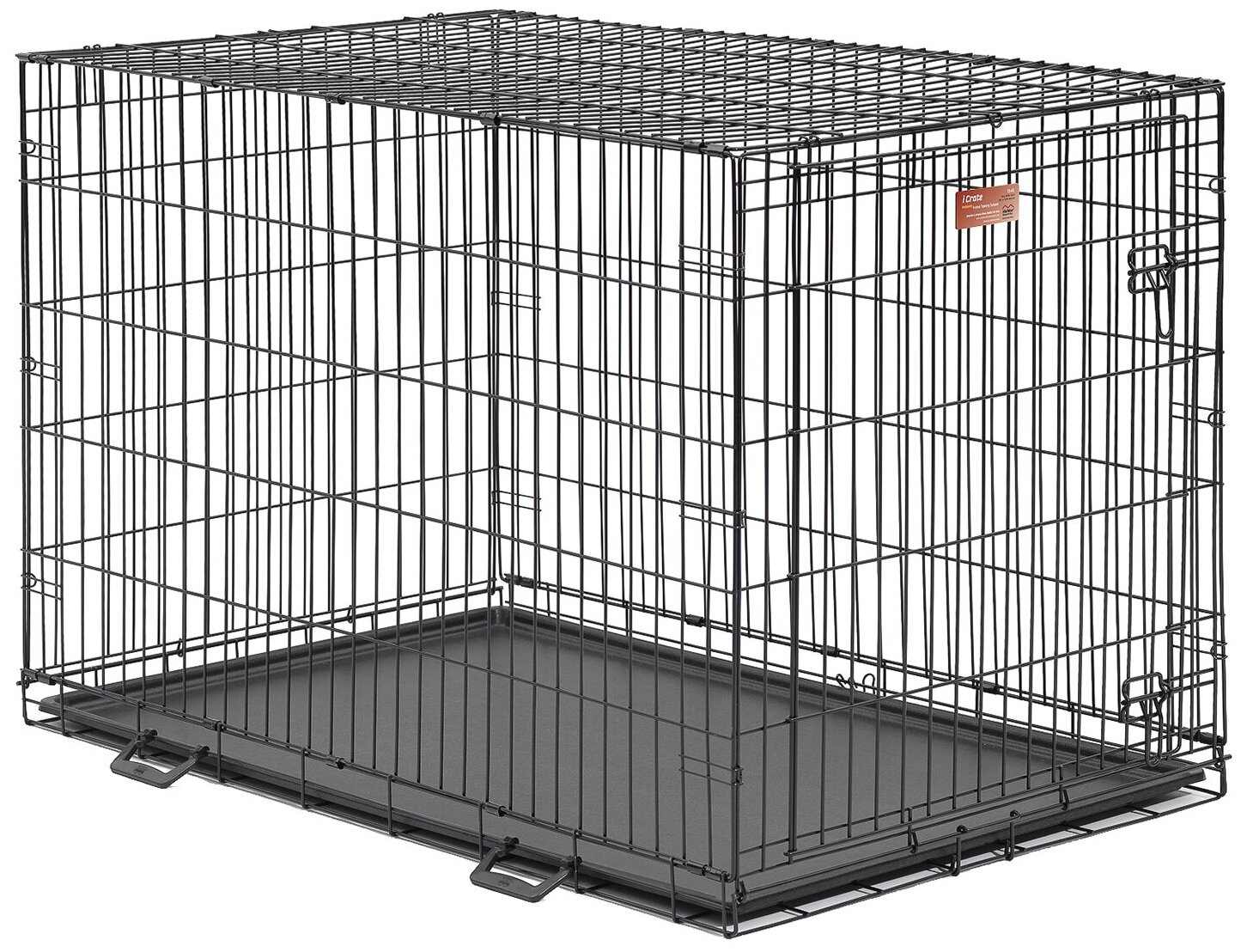 Клетка MidWest iCrate для собак 122х76х84h см, 1 дверь, черная - фотография № 4