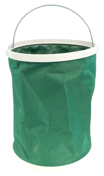 Ведро TOURIST  Дружба  складное 13 л  в чехле  зеленое