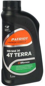 Масло моторное PATRIOT HD SAE 30 4Т TERRA G-Motion 1л (850030400)