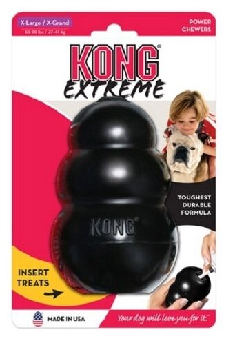 KONG Extreme игрушка для собак конг M очень прочная средняя 8х6 см - фотография № 11