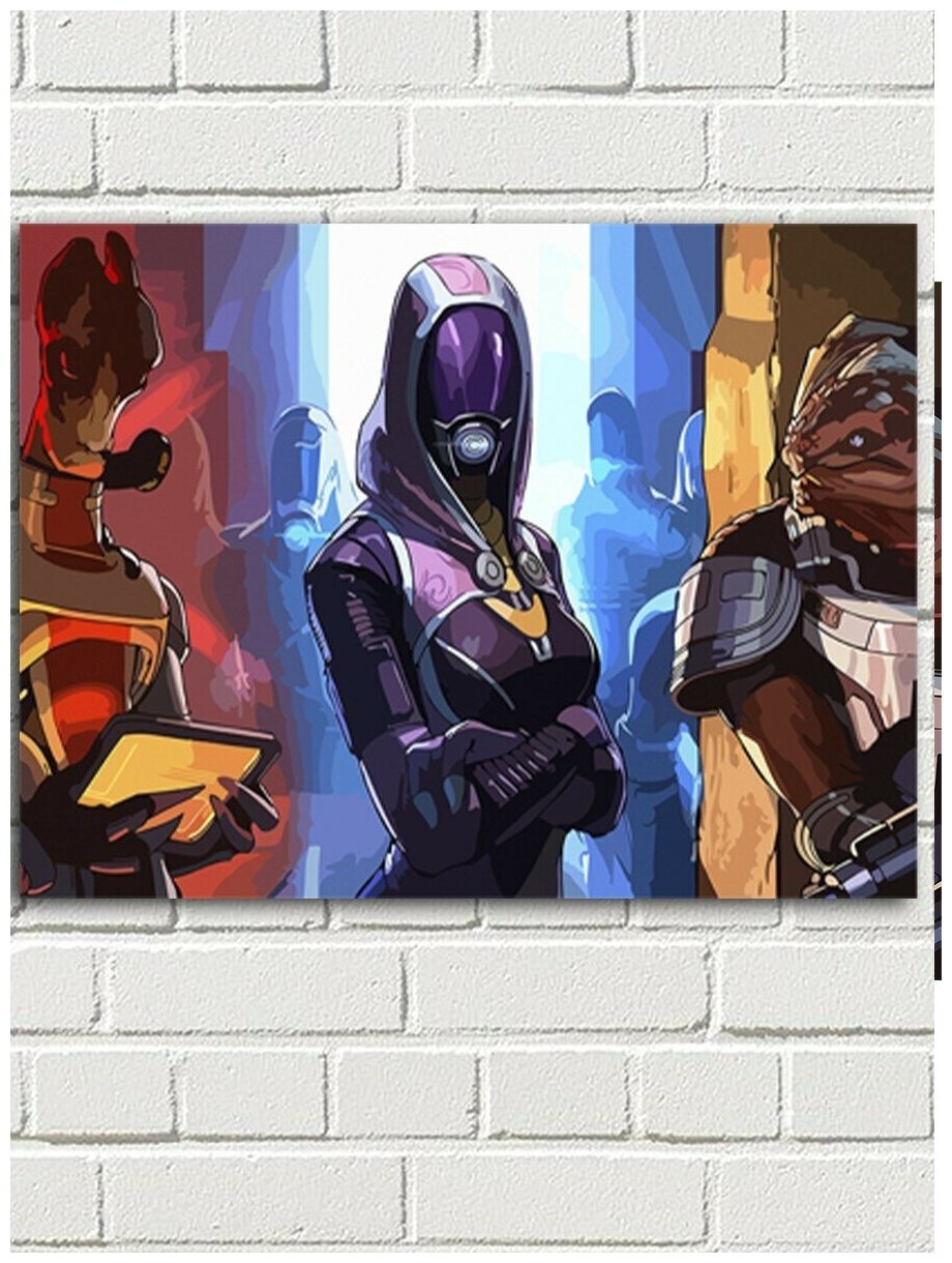Картина по номерам игра Mass Effect (Шепард, Гаррус Вакариан) - 8778 Г 30x40