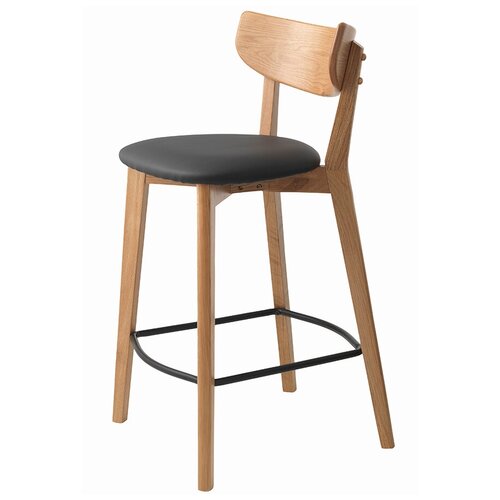 Стул барный unique furniture, pero, pu-кожа, черный