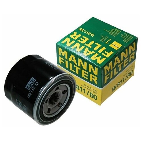 Фильтр масляный на Хендай Акцент, Хендай Солярис, Киа Рио 2 Киа Рио 3, Киа Сид W81180 совм. с 2630035503