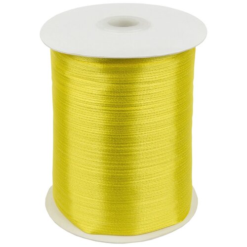 Лента атласная для вышивки, ширина 3 мм, длина 795 м, цвет желтый лента атласная для вышивки ширина 3 мм длина 795 м цвет сиреневый