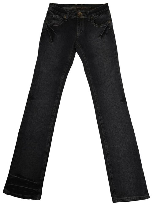 Джинсы MEWEI, полуприлегающий силуэт, размер 170, черный, серый
