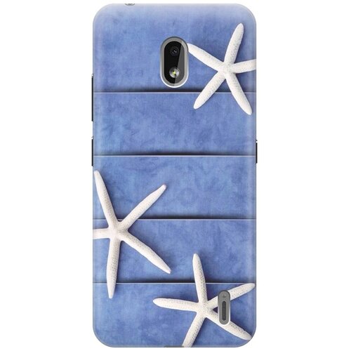 фото Re:paчехол - накладка artcolor для nokia 2.2 с принтом "три морские звезды"