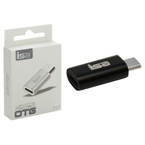 Переходник Lightning на Micro USB P-07 ISA isa p 05 переходник micro usb to lightning