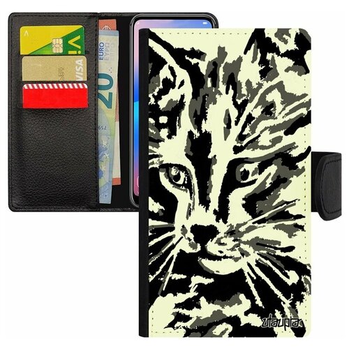 фото Чехол- книжка на мобильный apple iphone 7, "котенок" cat тигристый utaupia