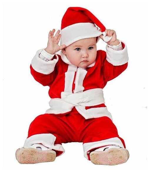 Карнавальный костюм "Санта клаус малыш", 1-2 года, Бока