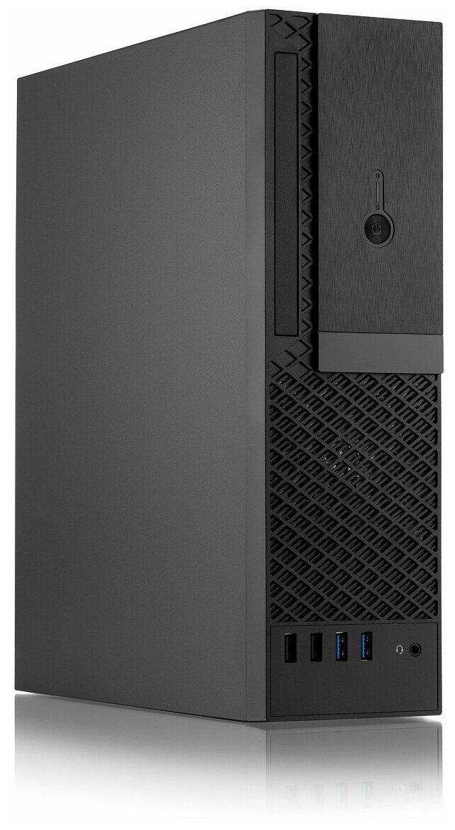 Корпус SlimTower Foxline FL-1001 300W (mATX, 2xUSB 3.0) (FL-1001-TFX300S)