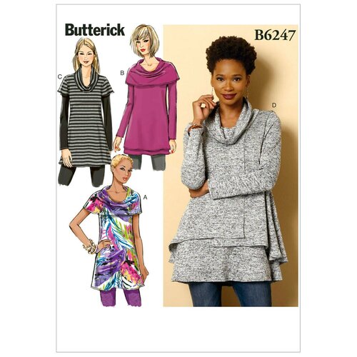 Выкройка BUTTERICK №6247 Туника, пуловер выкройка butterick 5961 пуловер брюки