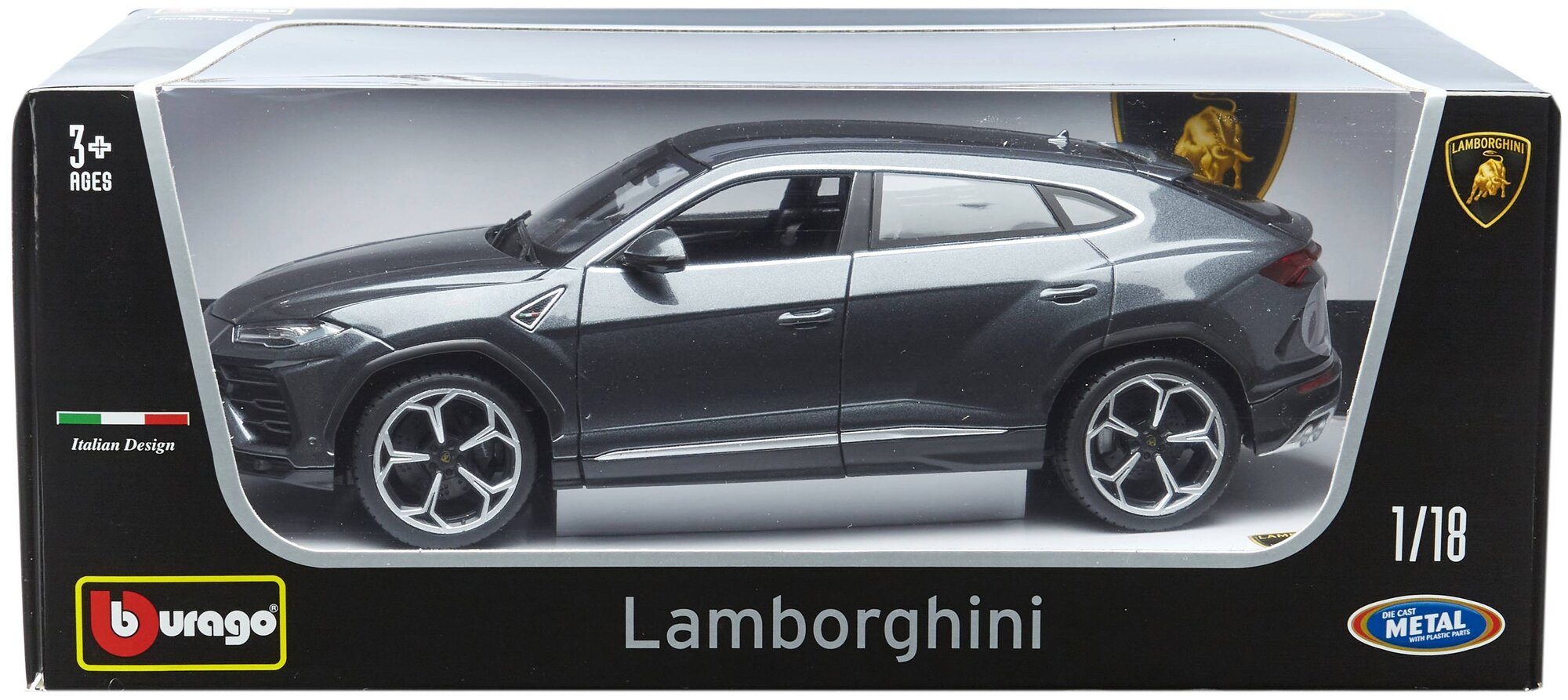 Bburago Коллекционная машинка 1:18 "Lamborghini Urus Yellow" 18-11042 - фото №11