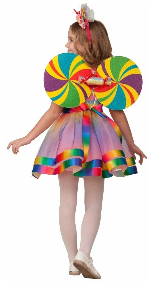 Карнавальный костюм "Конфетка", платье, головной убор, р.32, рост 128 см 5404686 - фотография № 4