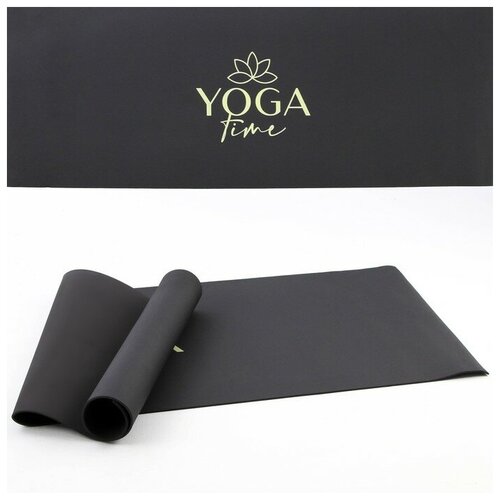 Коврик для йоги Yoga time, 173 х 61 х 0,4 см