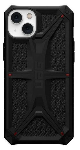 Чехол UAG Monarch для iPhone 14 Plus 6.7", цвет черный (Kevlar-Black) (114033113940)