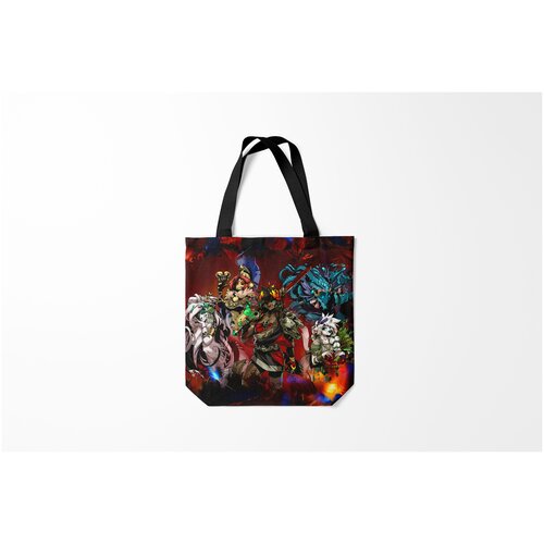 фото Сумка-шоппер / 40х40 см / геймерам / hades furry girls burnettie