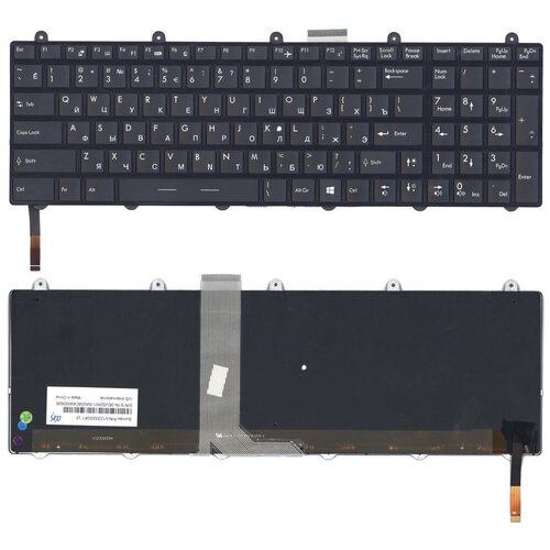 Клавиатура для ноутбука MSI GE60 GE70 GT70 с подсветкой черная с рамкой 3199₽