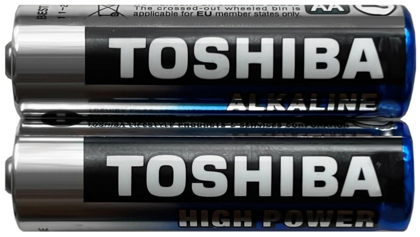 "Батарейки Toshiba LR6 щелочные (alkaline) пальчик High Power "спайка" (2шт) AA 1,5V"