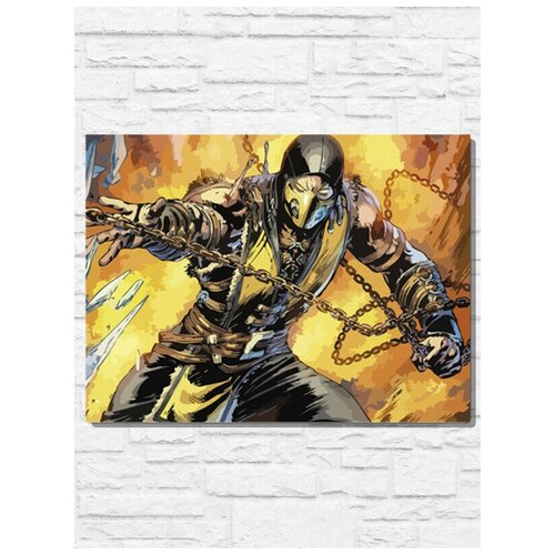 Картина по номерам на холсте игра mortal kombat x - 9656 Г 30x40