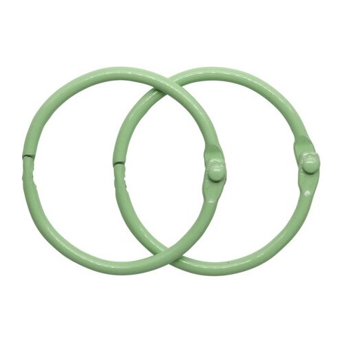 фото 5as-105 кольца для альбомов 3,5см, уп/2шт (светло-зеленый) astra & craft
