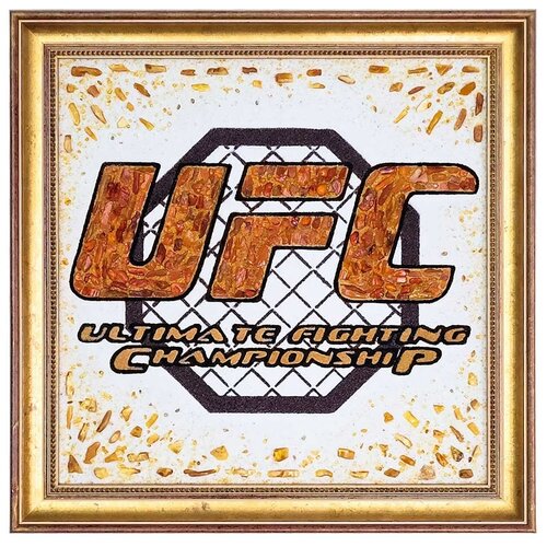 «Эмблема UFC» картина из балтийского янтаря