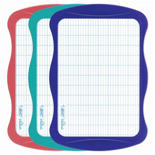 Доска двусторонняя маркерная А4 200х310 мм с маркером и стирателем рамка ассорти BIC Velleda 841362 450₽