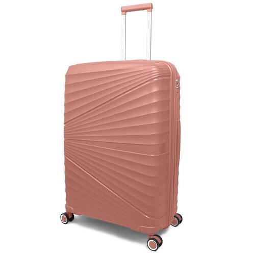 фото Чемодан с расширением impreza полипропилен пудра 73см (l)