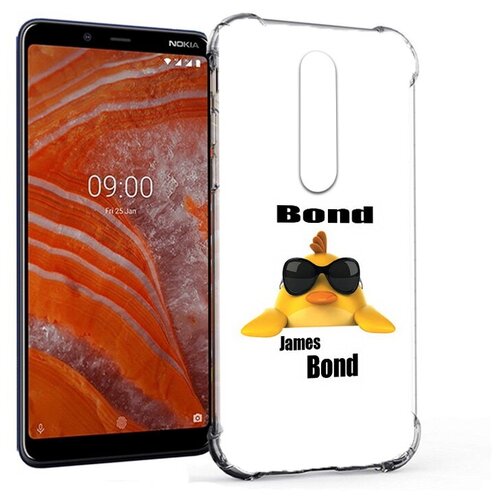 Чехол задняя-панель-накладка-бампер MyPads бонд для Nokia 3.1 Plus противоударный чехол задняя панель накладка бампер mypads бонд для nokia 2 2 противоударный