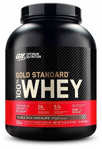 Протеин для спорсменов Optimum Nutrition Gold Standard 100% Whey 5 lb Double Rich Chocolate