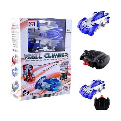 Антигравитационная машинка Wall Climber, синяя